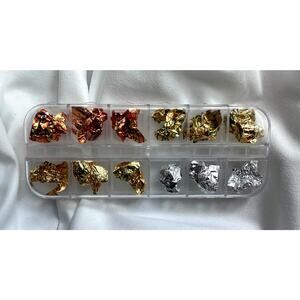 Foil Nails Art Foil Sheets for Nail Design Metallic Transfer Foil for Nail Art